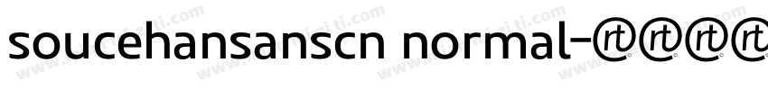 soucehansanscn normal字体转换
